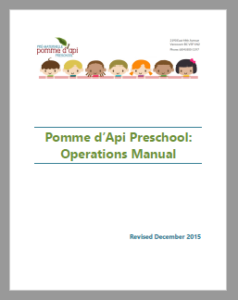 Pomme d'Api Preschool: Operations Manual